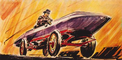 La Jamais Contente de Camille Jenatzy, la première voiture de course à utiliser l